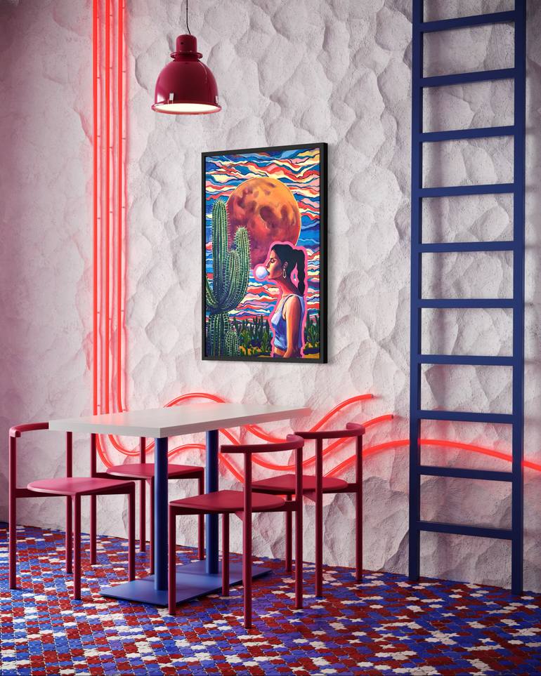 Original Figurative Women Painting by Kseniia Barvinko