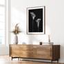 Natural wood frame and mat framing style.