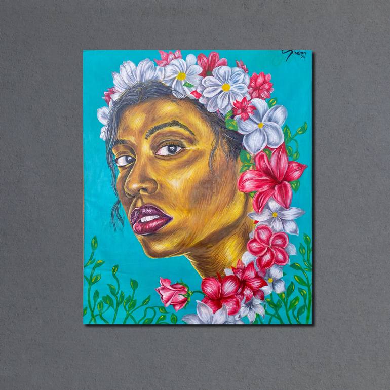 Original Abstract Expressionism Nature Painting by Adewale Adeyemi