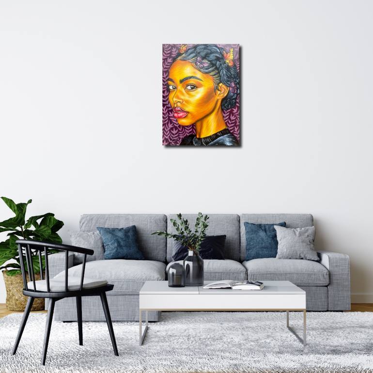 Original Abstract Expressionism Nature Painting by Adewale Adeyemi