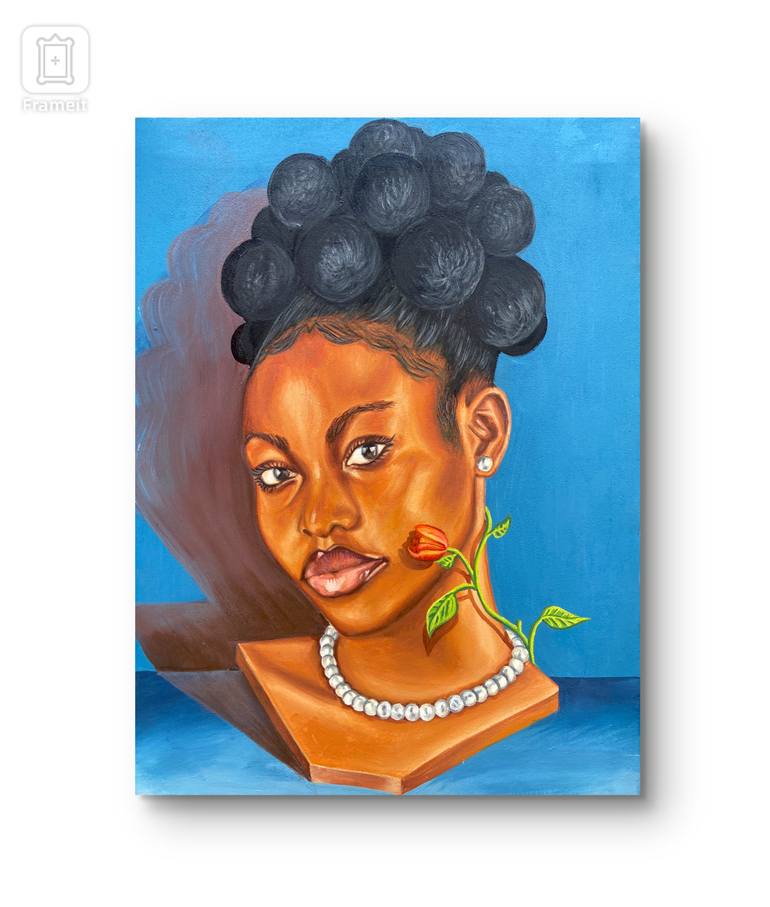 Original Figurative Health & Beauty Painting by Adewale Adeyemi