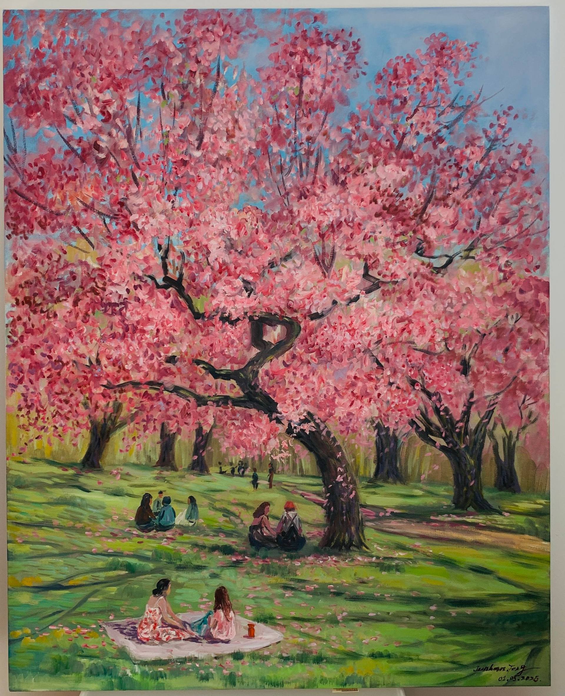 油絵 絵画 【flower park】 11920387-DKXCMMPJ-8.jpg