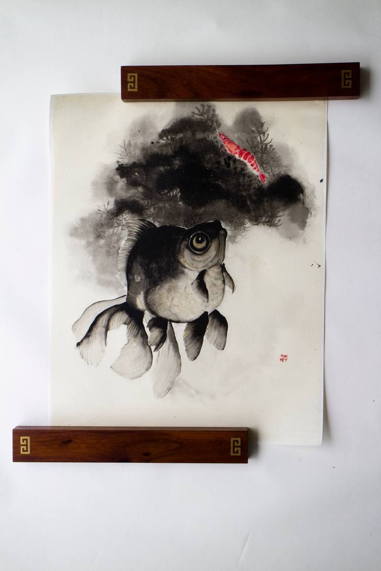 Original Contemporary Animal Painting by Kseniya Dueva