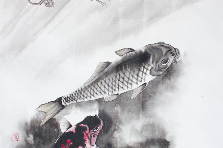 Original Contemporary Animal Painting by Kseniya Dueva