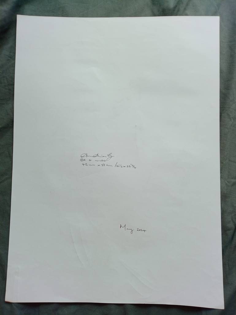 Original Expressionism Dogs Drawing by Anastasia Georgia Wildig