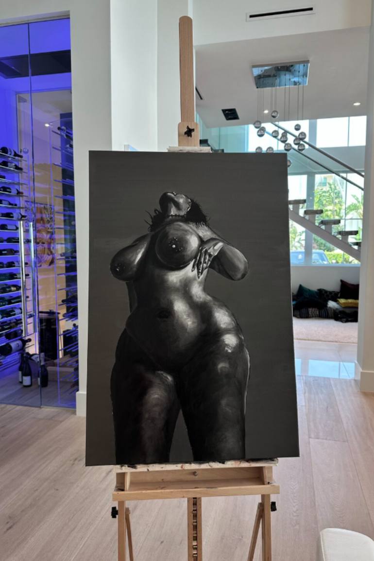 Original Realism Nude Painting by Oleksandr Dmytrenko