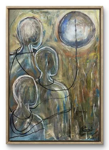 Original Expressionism People Drawings by Ouissal Elassry