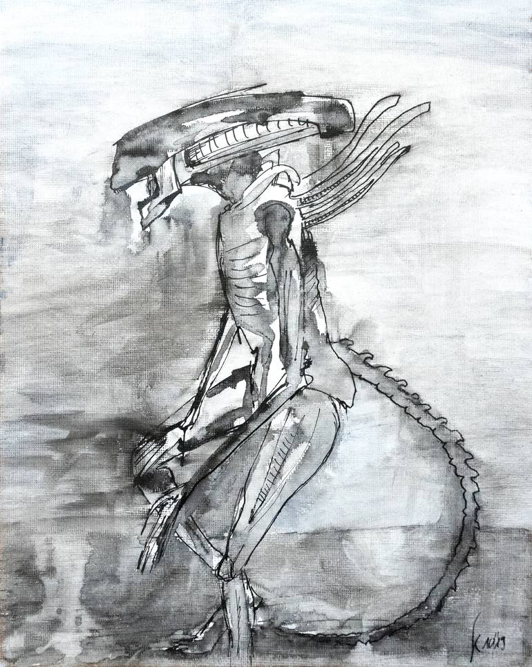 Drawing Alien Xenomorph Art