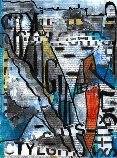 Print of Abstract Typography Collage by Charles Kuzmanovic