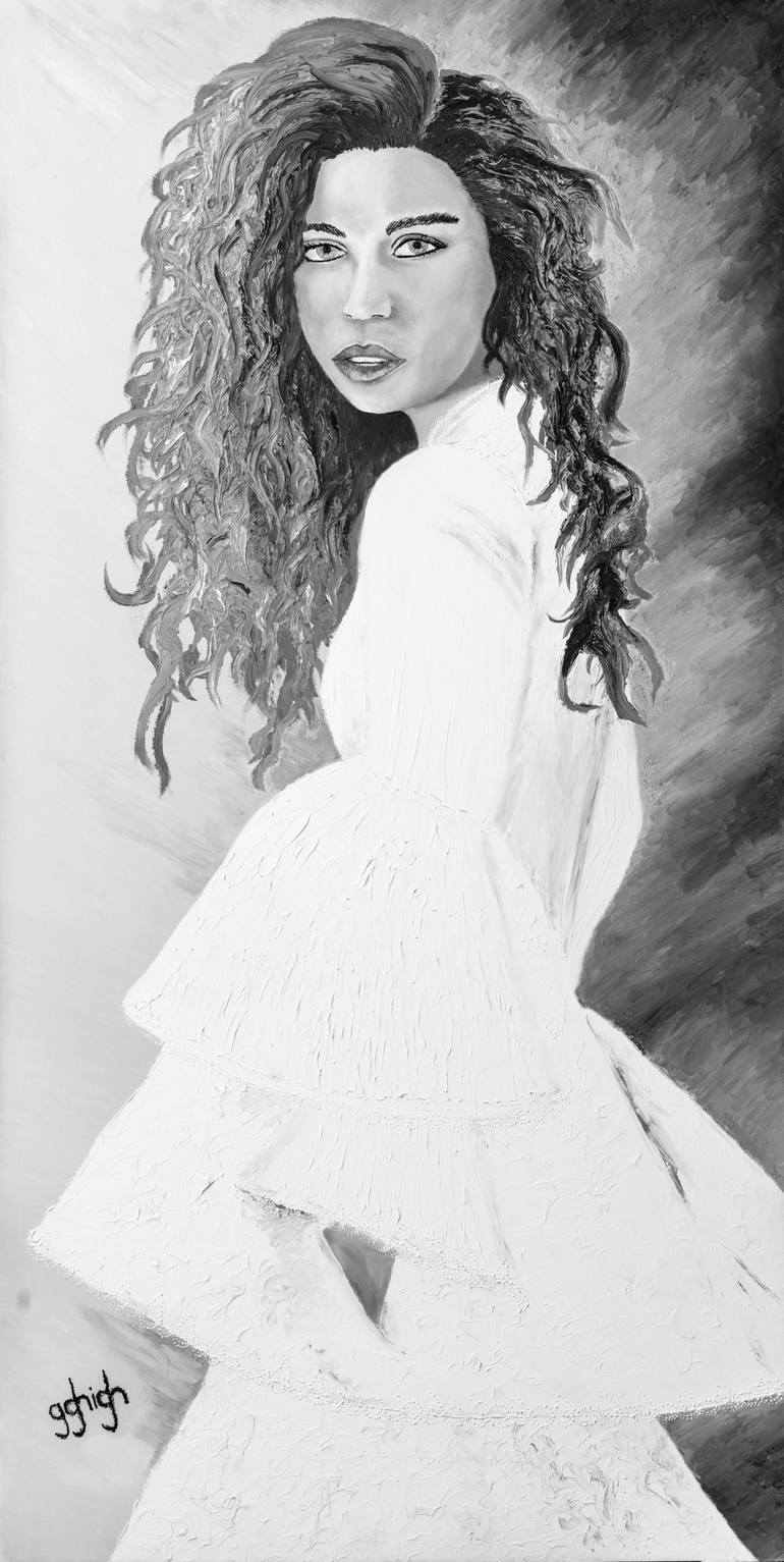 Original Art Deco Women Painting by Stacey High