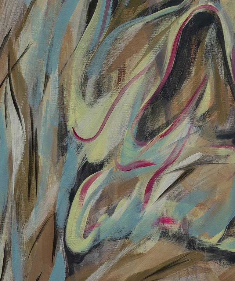 Original Abstract Expressionism Time Painting by Liang Li