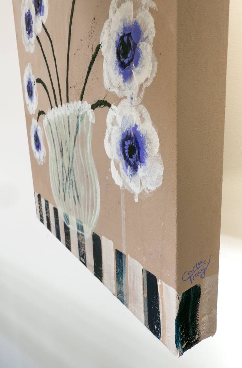 Original Figurative Floral Painting by Carla Tracy