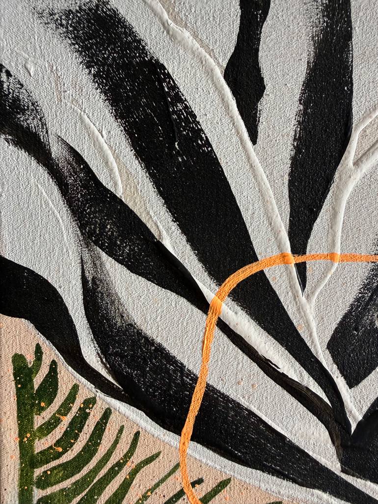 Original Abstract Botanic Painting by Carla Tracy