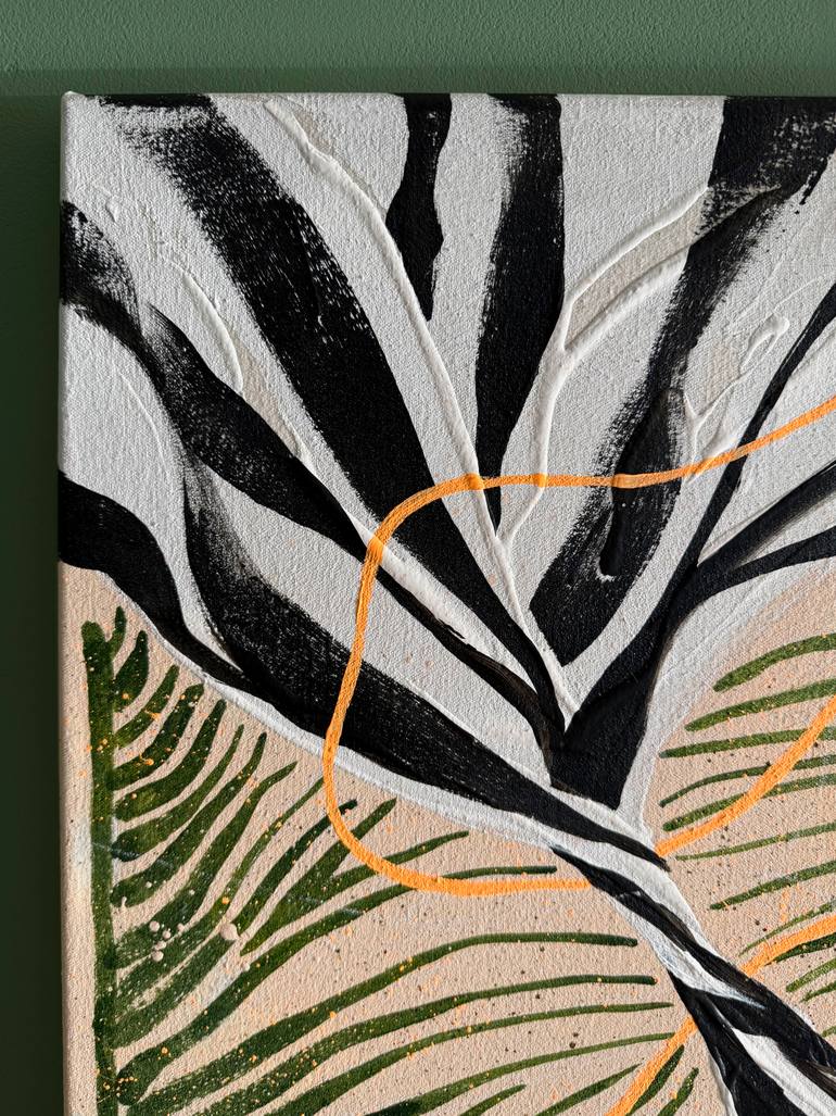 Original Abstract Botanic Painting by Carla Tracy