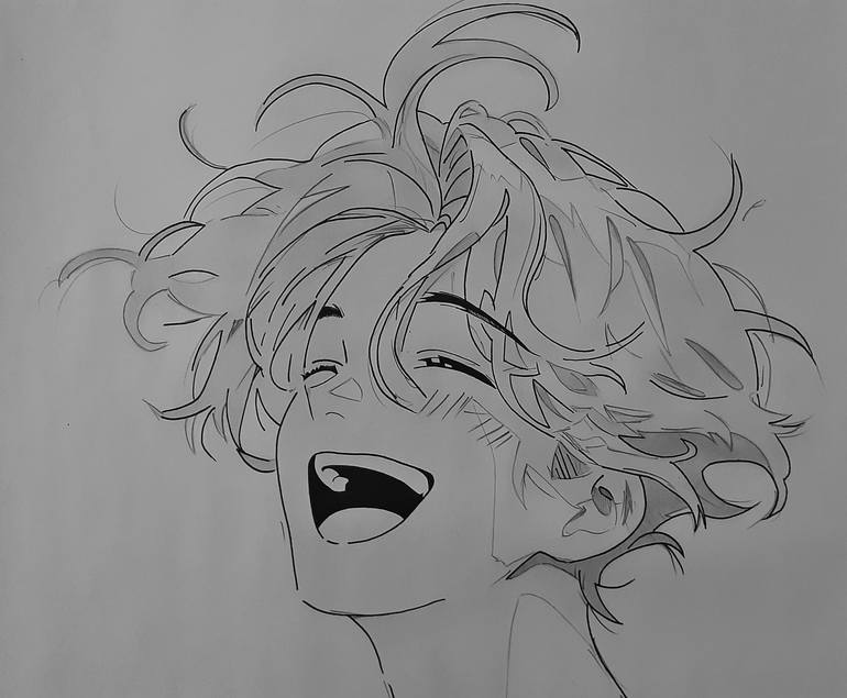 Original Other Men Drawing by Nadeesha Lakshan