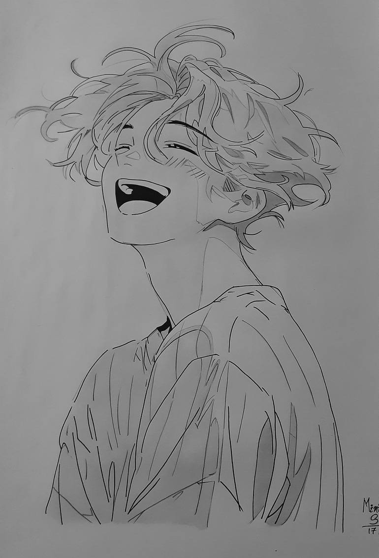 Original Other Men Drawing by Nadeesha Lakshan