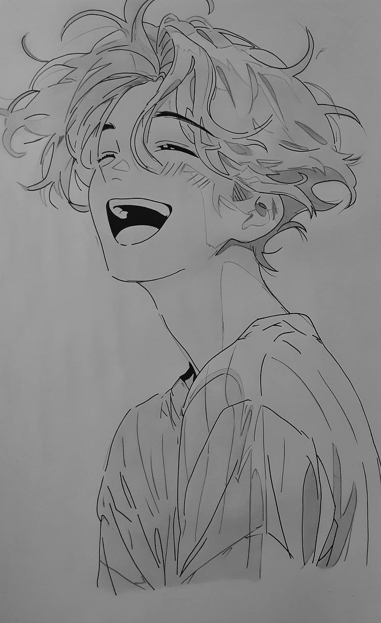 Original Other Men Drawing by Nadeesha Lakshan