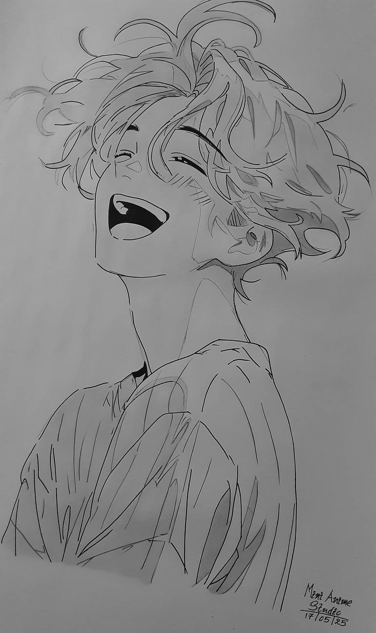 Original Other Men Drawing by Nadeesha Lakshan