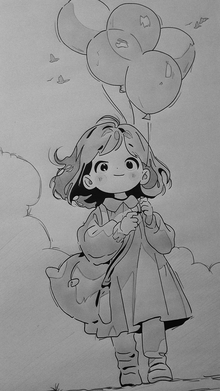 Original Illustration Children Drawing by Nadeesha Lakshan