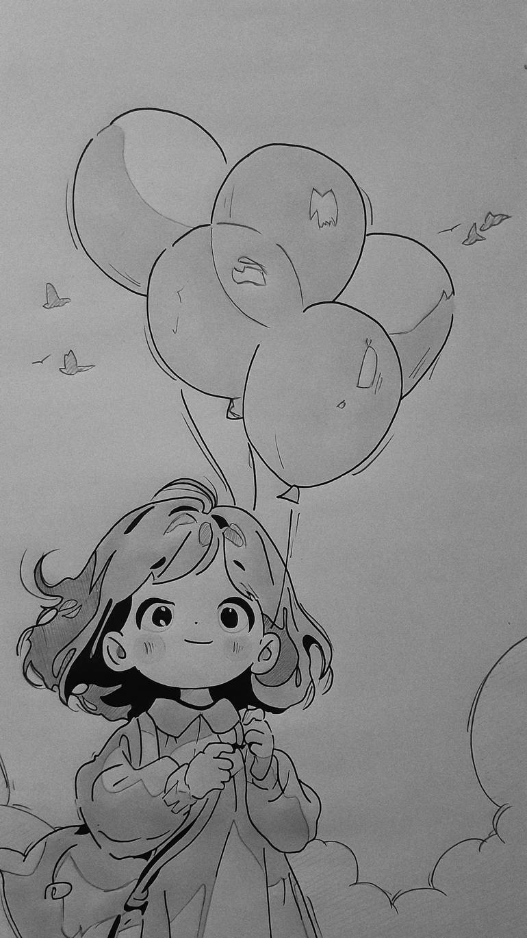 Original Illustration Children Drawing by Nadeesha Lakshan