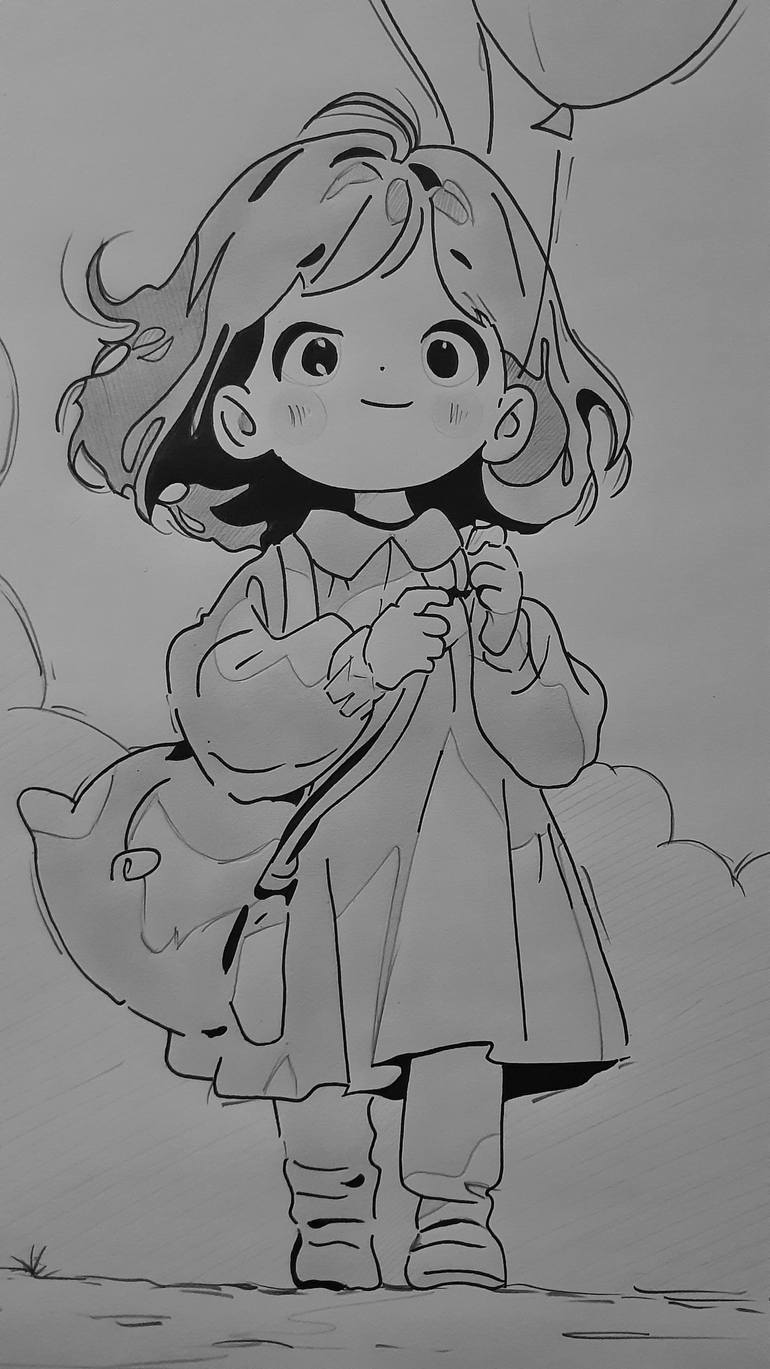 Original Illustration Children Drawing by Nadeesha Lakshan
