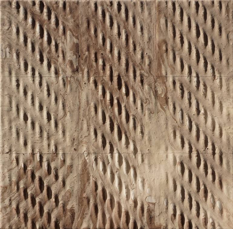 Original Abstract Geometric Mixed Media by Ingo Scherag