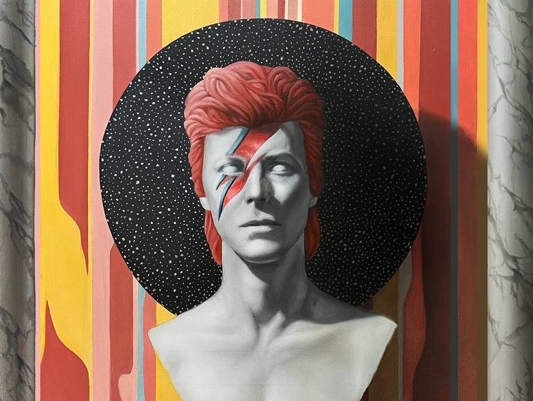 Original Pop Art People Painting by Dorian Radu