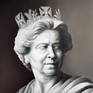 Queen Elizabeth II portrait statue