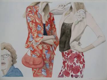 Print of Realism Women Paintings by Karen Persson