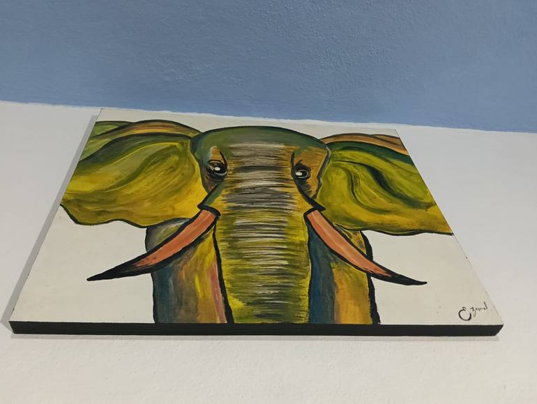 Original Abstract Animal Painting by Ezequiel Rami