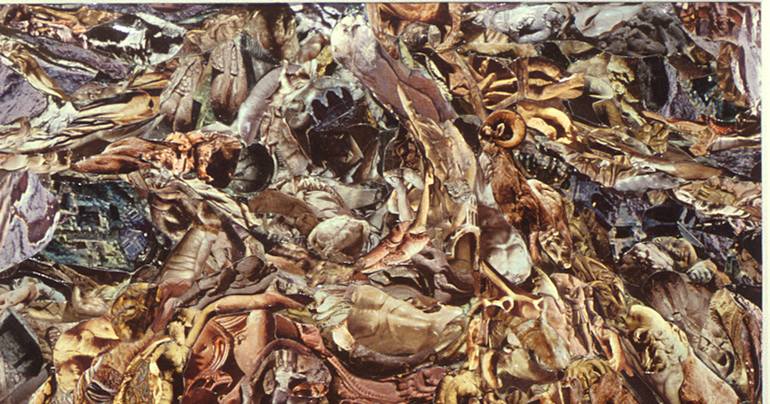 Original Contemporary Abstract Collage by Junko Chodos