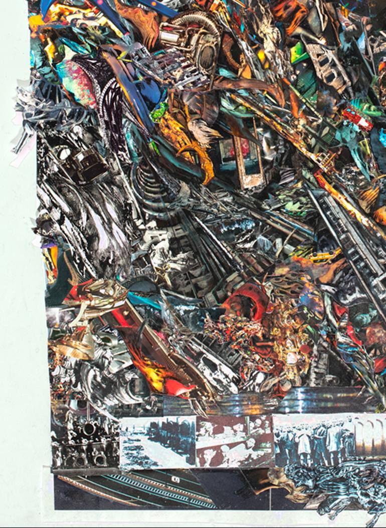 Original Contemporary Abstract Collage by Junko Chodos