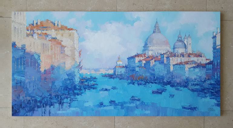 Original Contemporary Architecture Painting by Alex Hook Krioutchkov