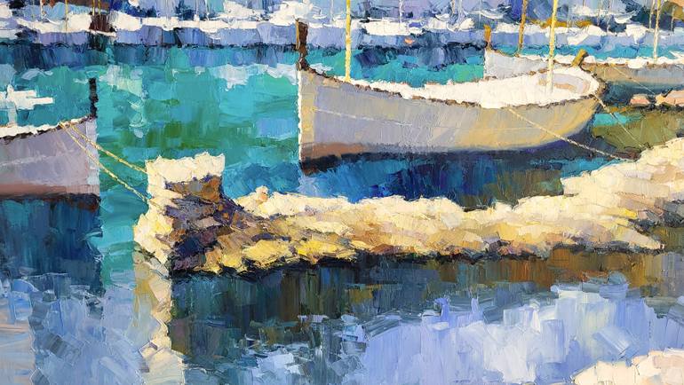 Original Contemporary Boat Painting by Alex Hook Krioutchkov