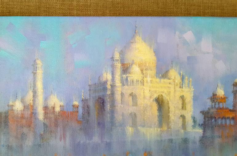 Original Expressionism Architecture Painting by Alex Hook Krioutchkov