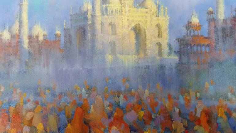 Original Expressionism Architecture Painting by Alex Hook Krioutchkov