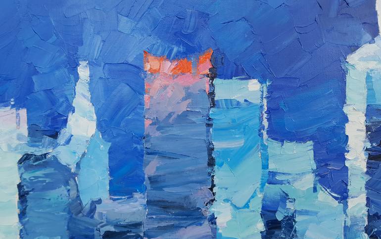 Original Expressionism Architecture Painting by Alex Hook Krioutchkov