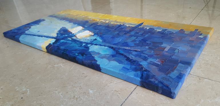 Original Expressionism Cities Painting by Alex Hook Krioutchkov