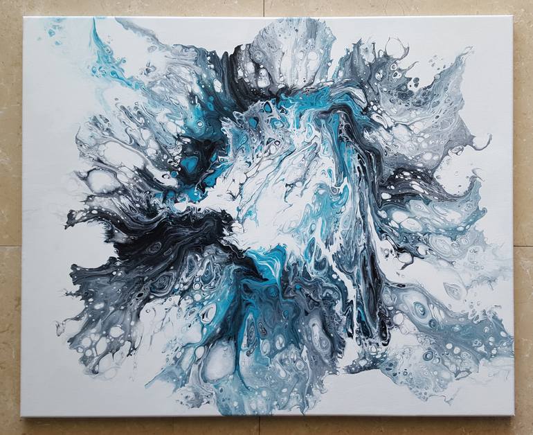 Original Expressionism Abstract Painting by Alex Hook Krioutchkov