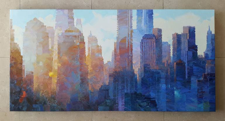 Original Expressionism Architecture Painting by Alex Hook Krioutchkov