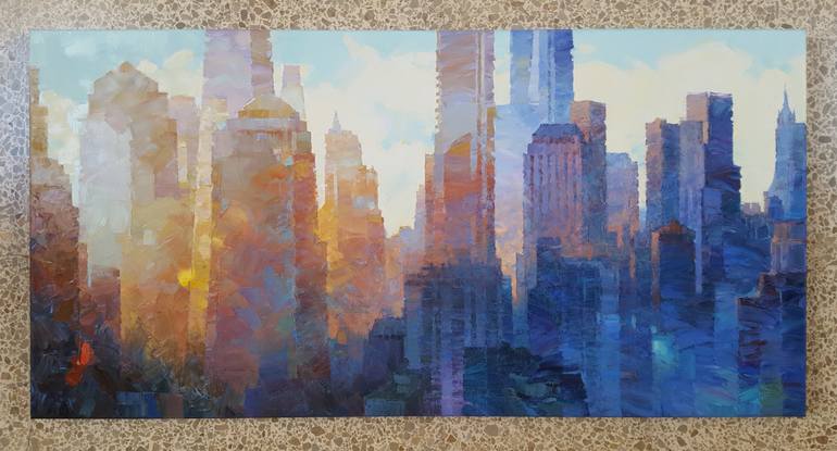 Original Expressionism Architecture Painting by Alex Hook Krioutchkov