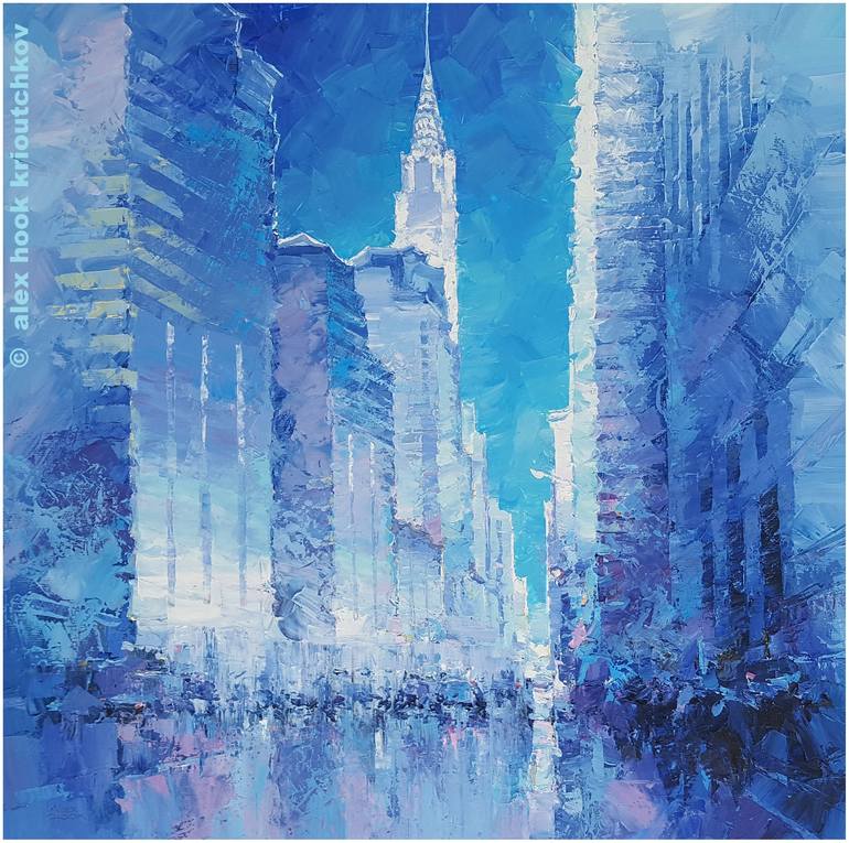 Print of Expressionism Cities Paintings by Alex Hook Krioutchkov