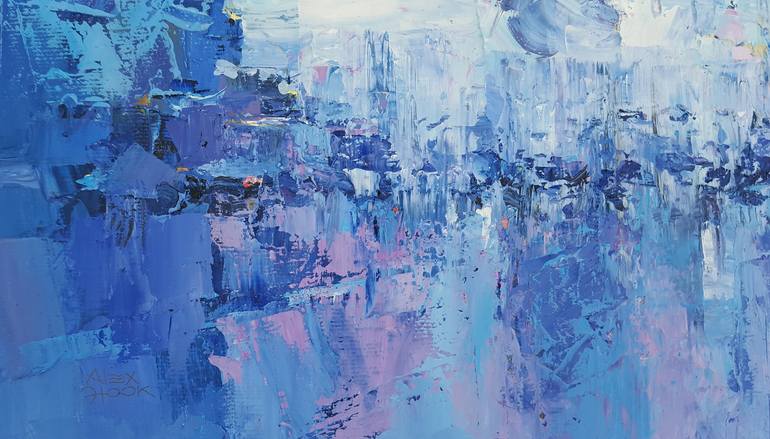 Original Expressionism Cities Painting by Alex Hook Krioutchkov