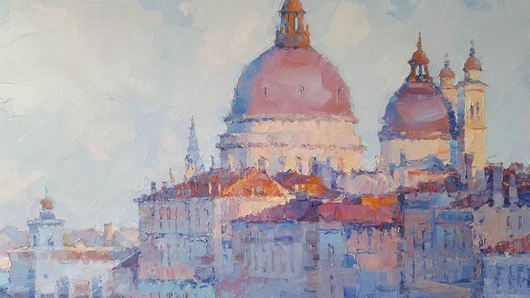 Original Expressionism Cities Painting by Alex Hook Krioutchkov