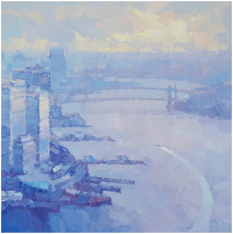 Original Expressionism Cities Painting by Alex Hook Krioutchkov