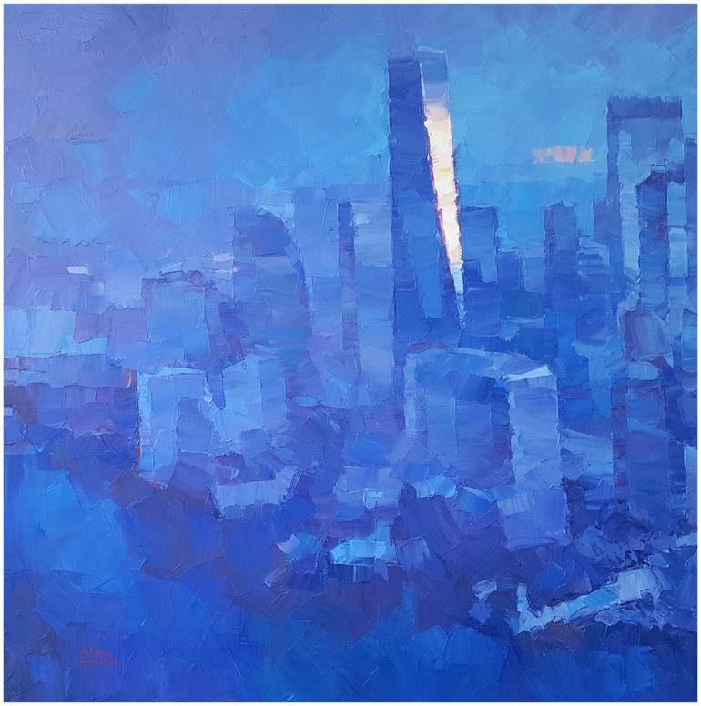 Original Expressionism Cities Painting by Alex Hook Krioutchkov