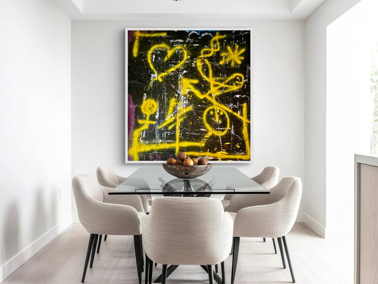 Original Symbolism Abstract Painting by Bernhard Mayer
