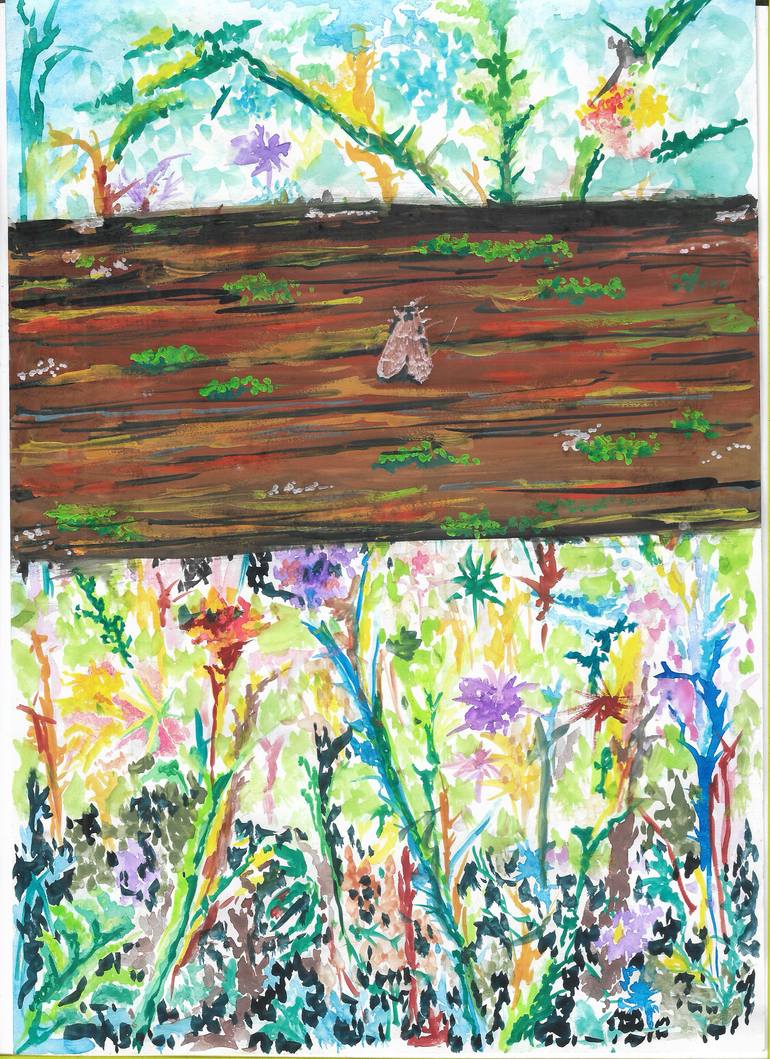 Original Abstract Expressionism Nature Painting by Danny Hussyn