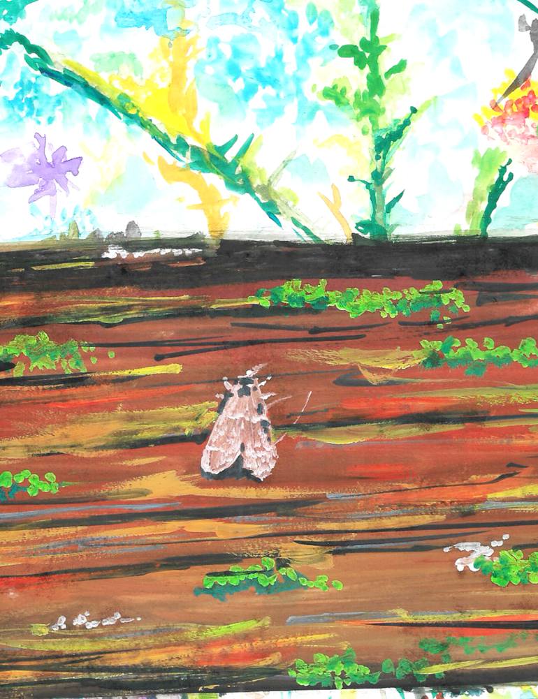 Original Abstract Expressionism Nature Painting by Danny Hussyn