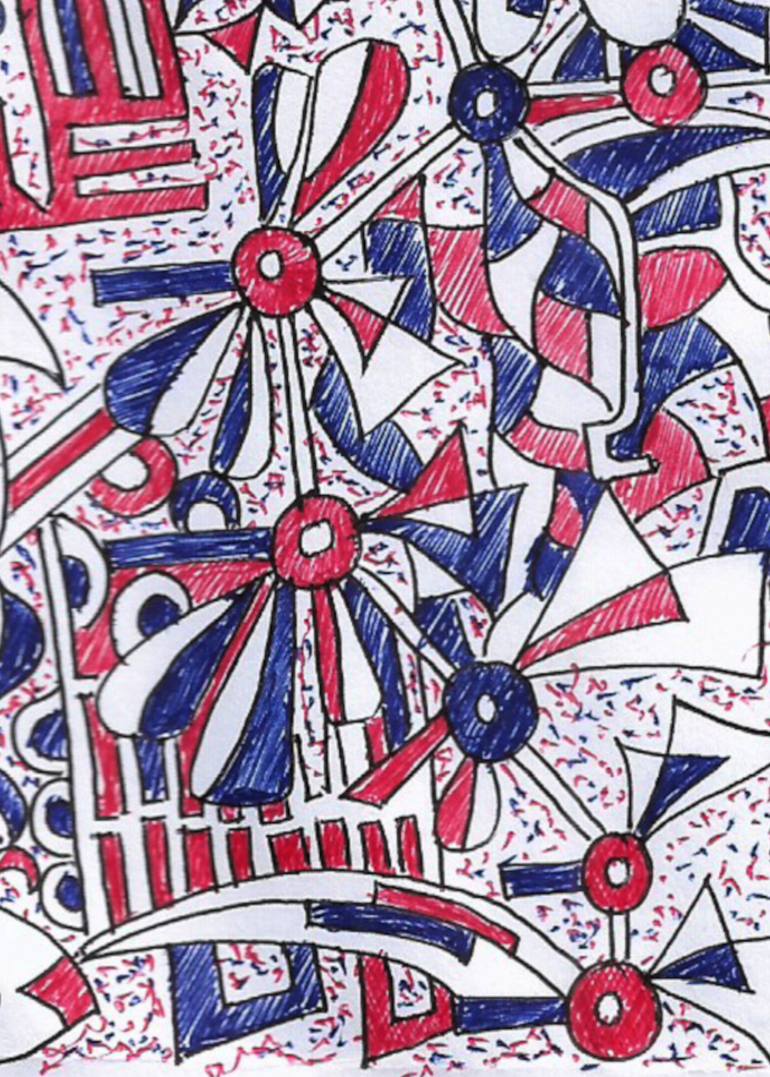 Original Abstract Expressionism Abstract Drawing by Danny Hussyn